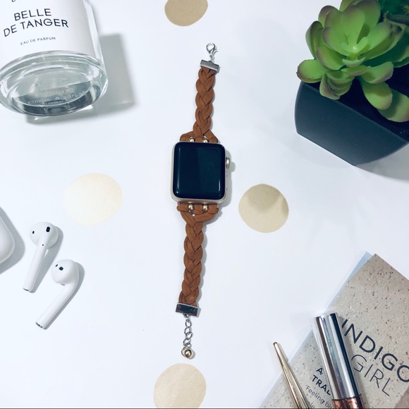{YARI} braided leather Apple Watch band strap - Picture 2 of 7